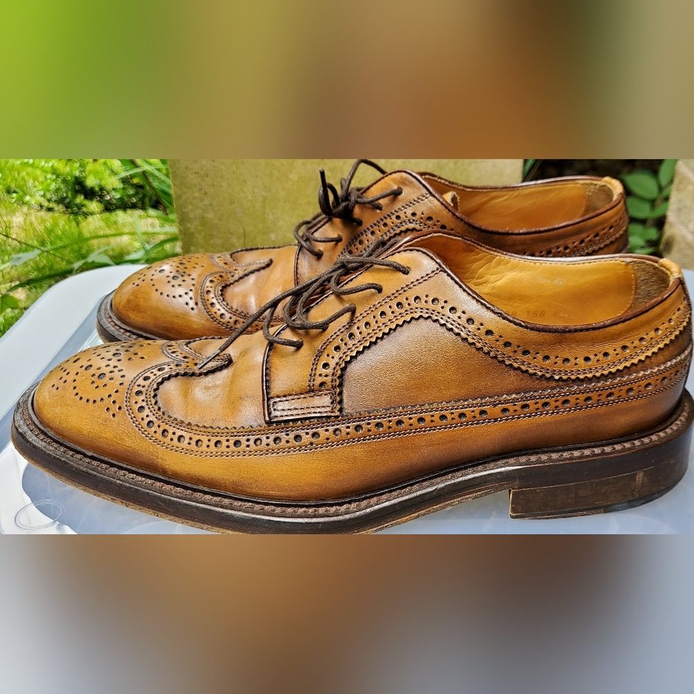Ballin Fatto a Mano Men's Brown Leather Shoes,  Size 42 1/2